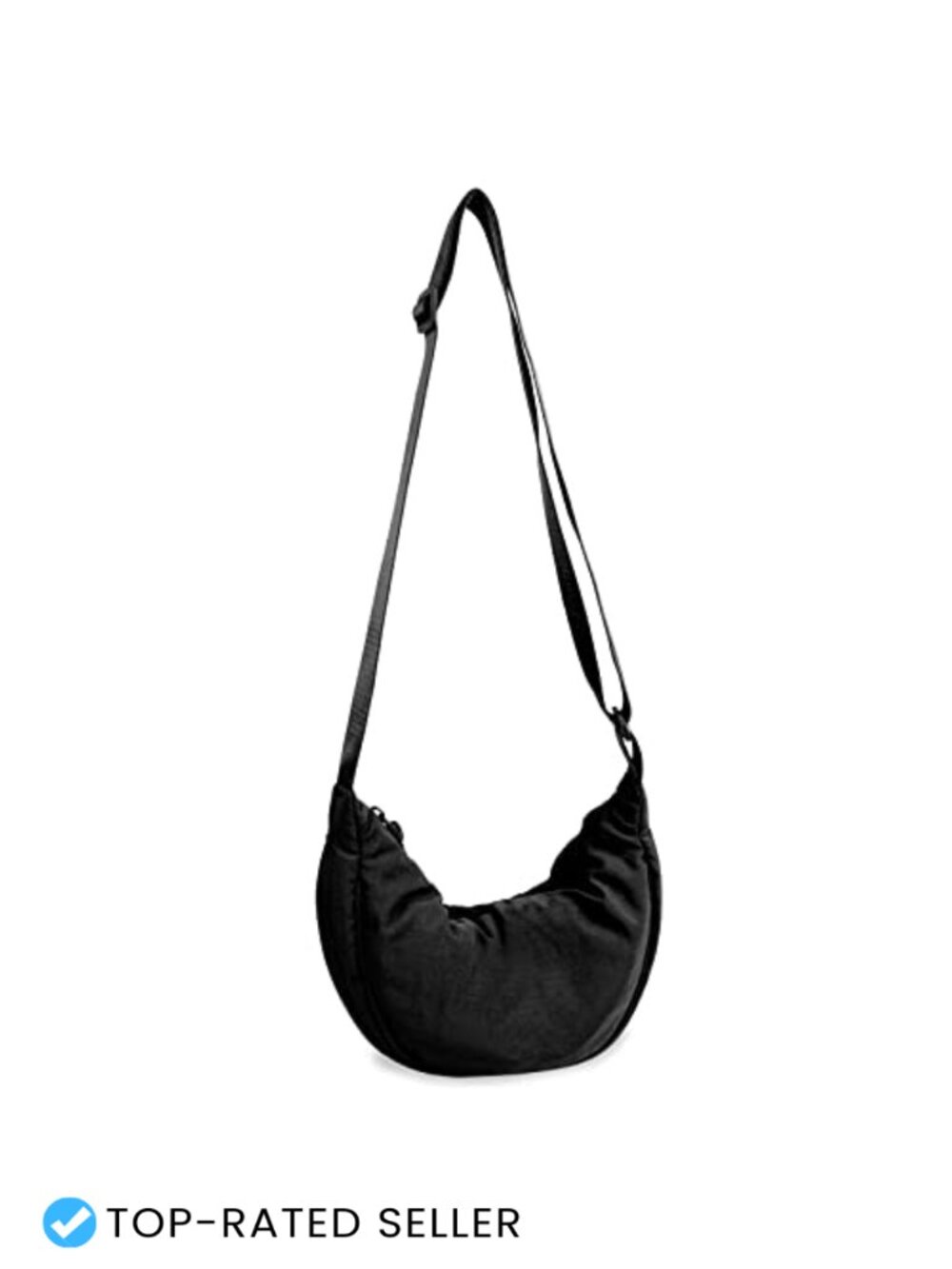 Nylon Crescent Crossbody Bag Small Sling Hobo Purse Travel